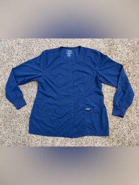 Cherokee Women's Navy Scrub Jacket Large